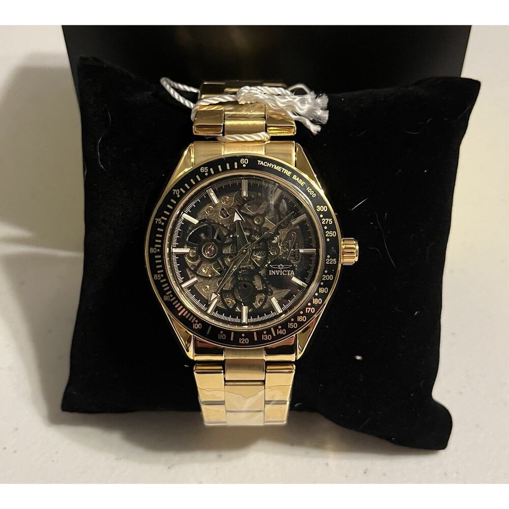 49502 - Invicta Objet D Art Automatic Men's Watch w/ Skeleton Dial - 43mm, Gold